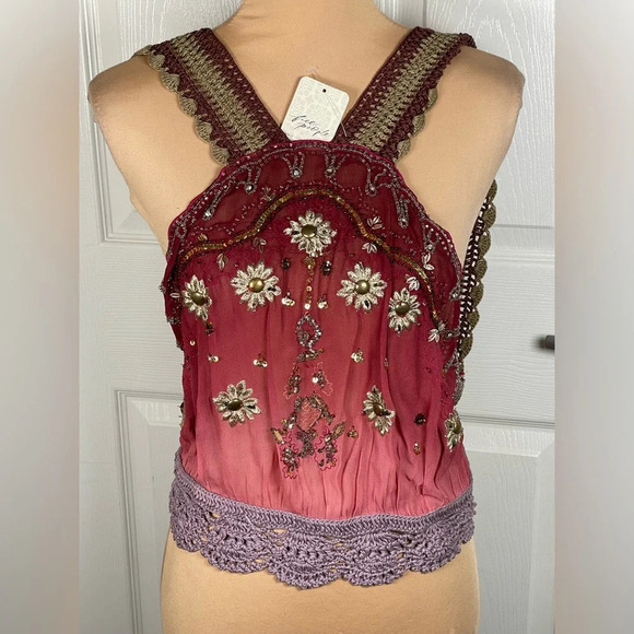 SOLD NWT Free People Hi There Halter Top Medium - Picture 10 of 16